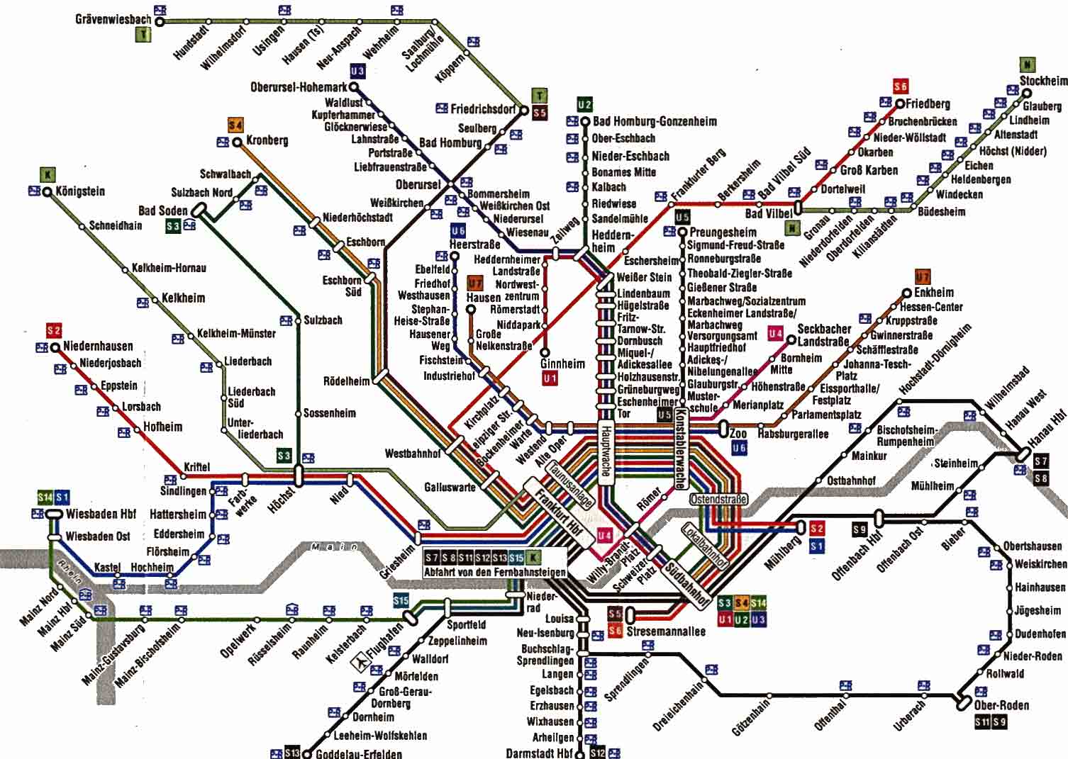 Frankfurt railway system